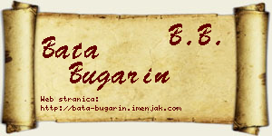 Bata Bugarin vizit kartica